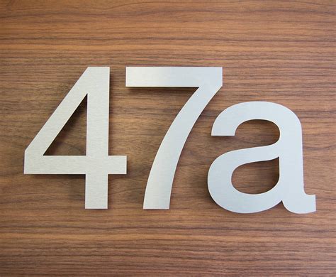 metal numbers for house|individual metal house numbers.